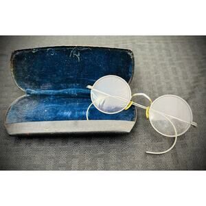 Antique Optical Spectacles Eyeglasses, "Granny Glasses" with Case